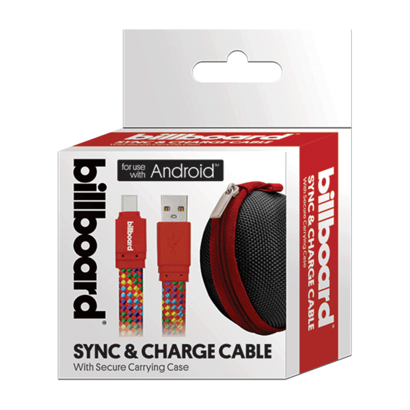 Cable Micro USB Sync & Charge 6' Red Color