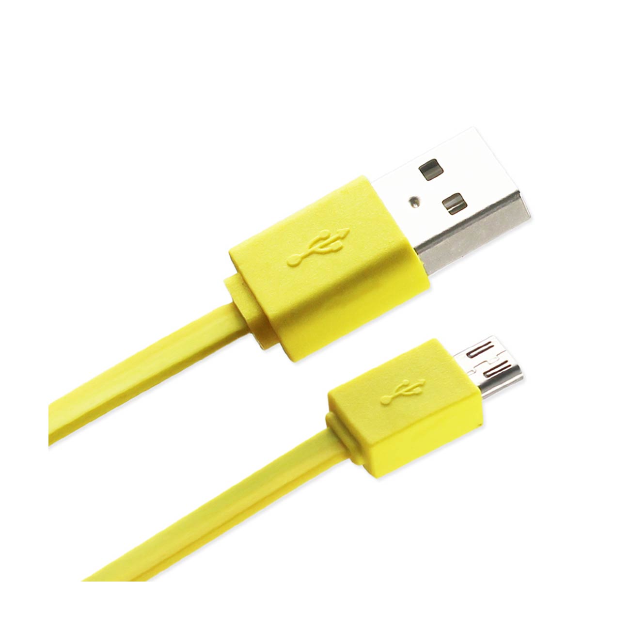Data Cable USB Tangle Free 3.3Ft Yellow Color