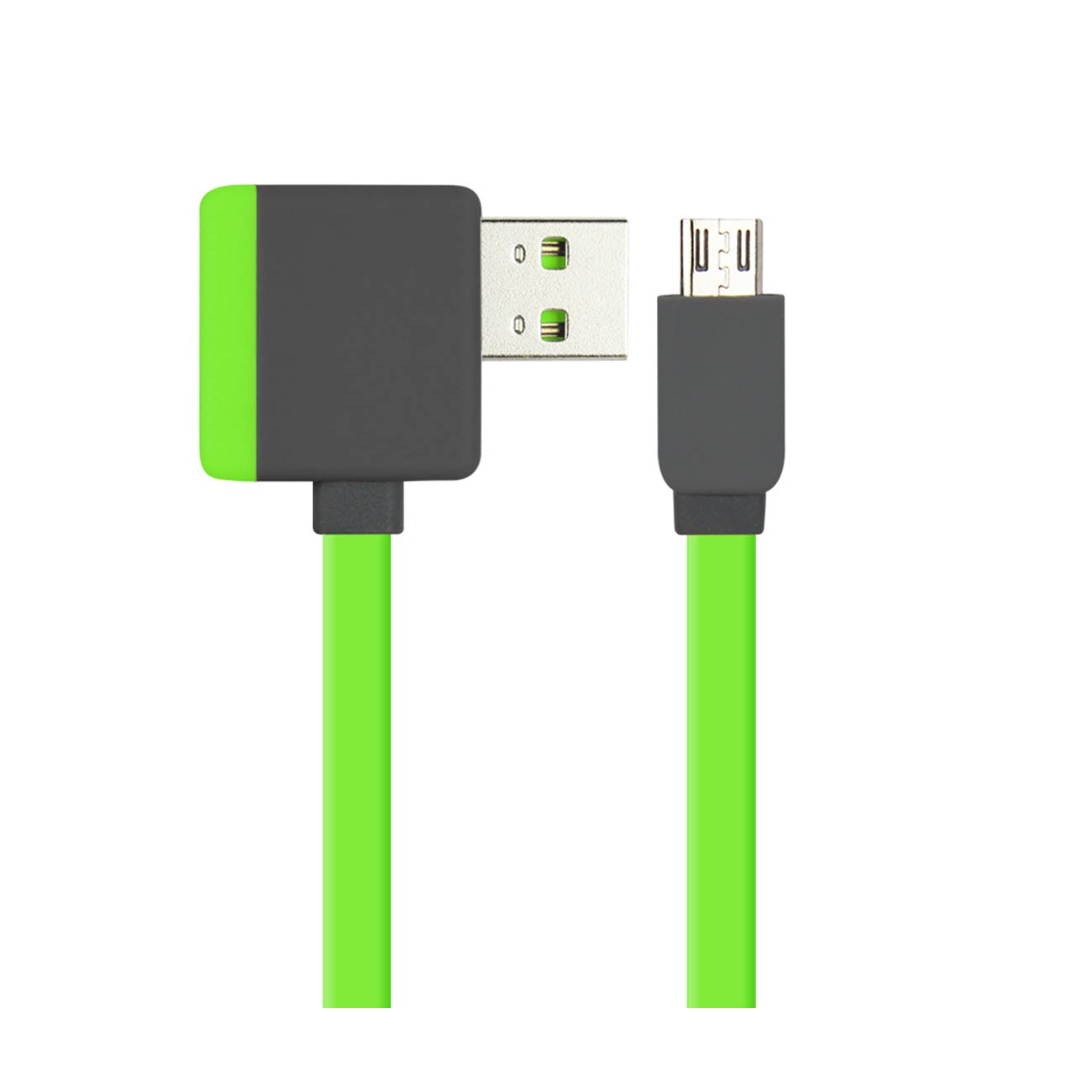 Cable USB Micro Piggyback Flat Liberator 3.2Ft Green Color