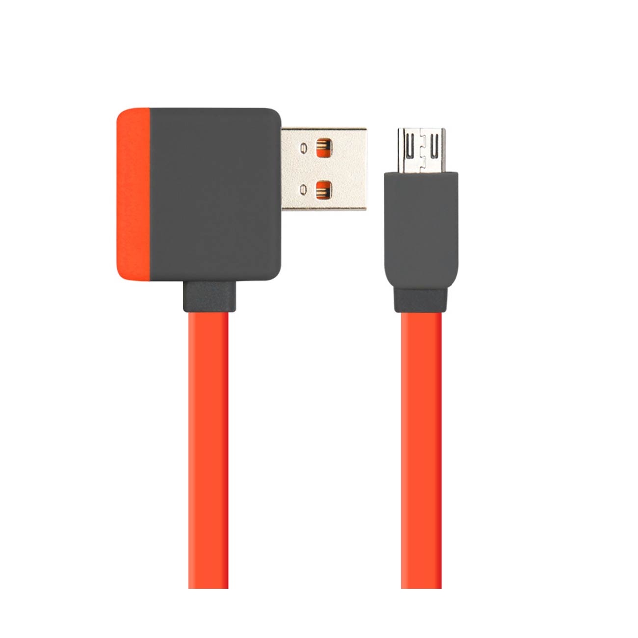 Cable USB Micro Piggyback Flat Liberator 3.2Ft Red Color