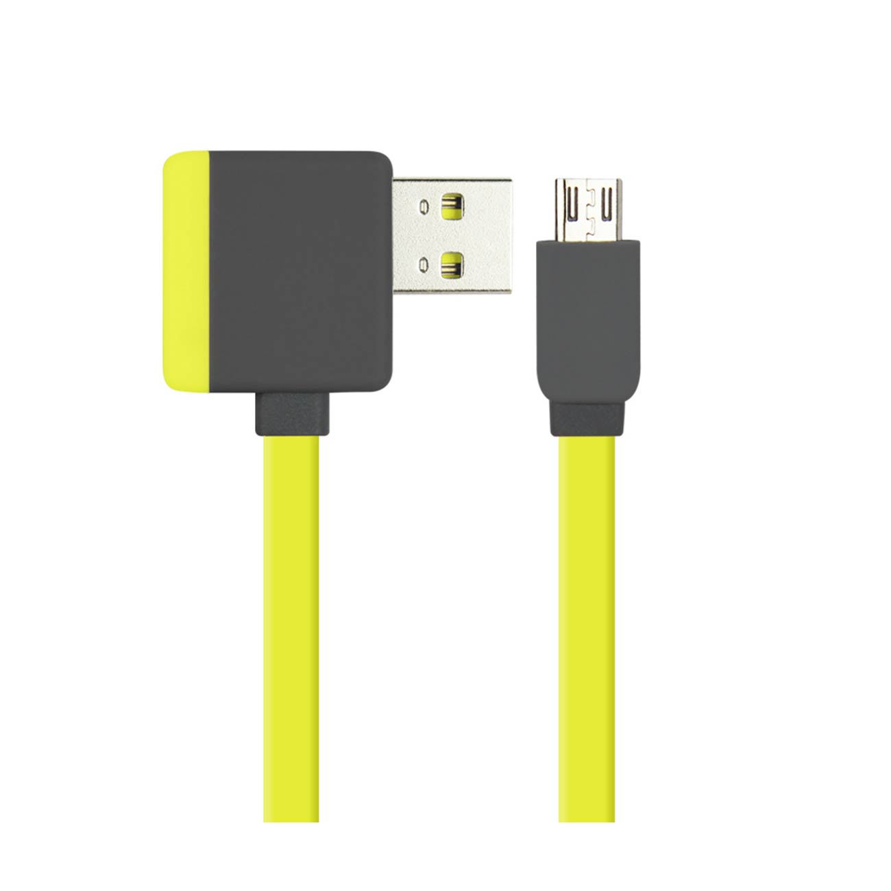 Cable USB Micro Piggyback Flat Liberator 3.2Ft Yellow Color