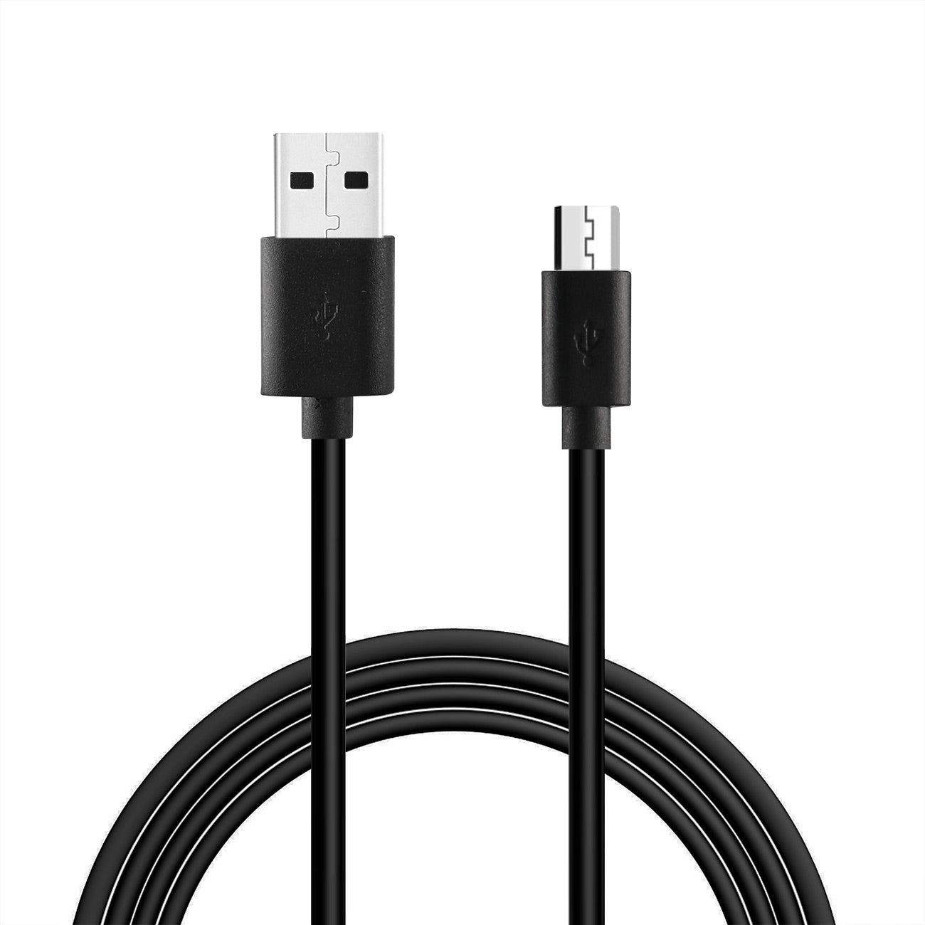 Data Cable Micro USB 2.0 PVC Material 3.3Ft Simple Packaging Black Color