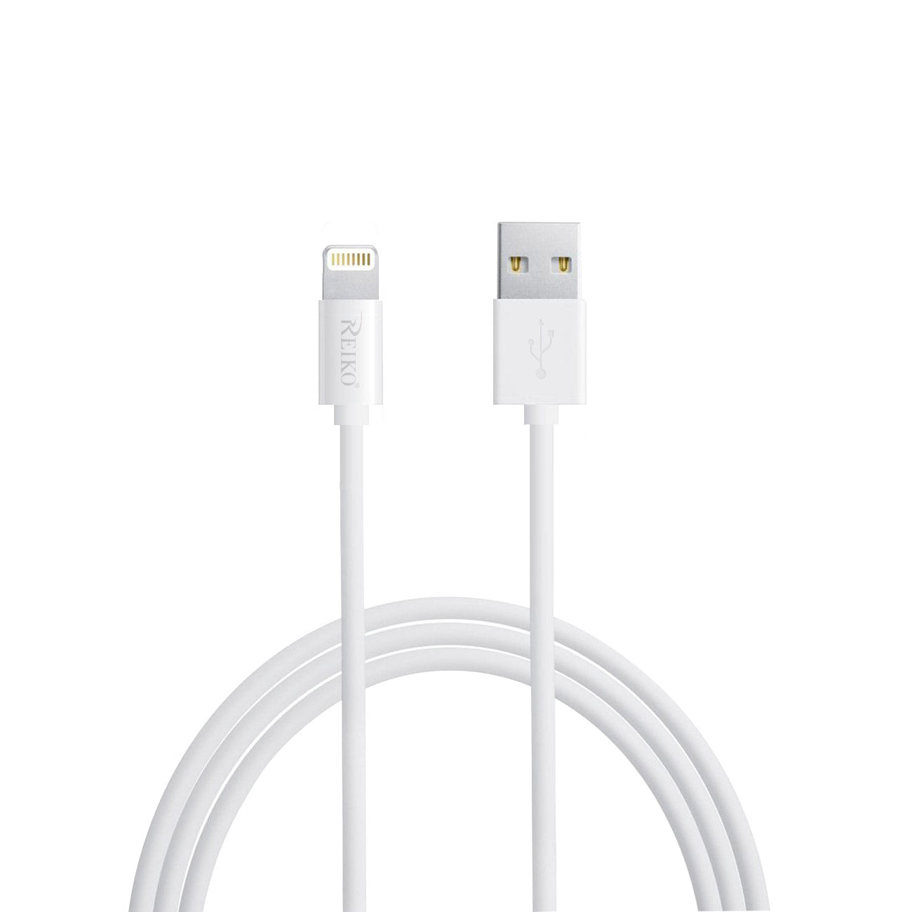 Data Cable USB iPhone Lighting Certified 6Ft White Color