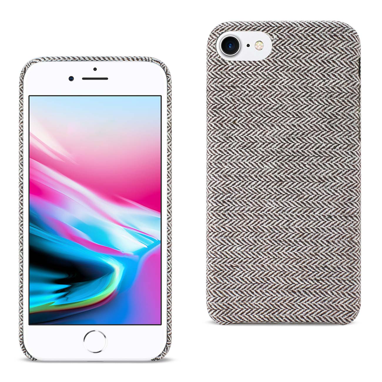 Reiko iPhone 7/8/SE2 HERRINGBONE FABRIC IN DARK GRAY