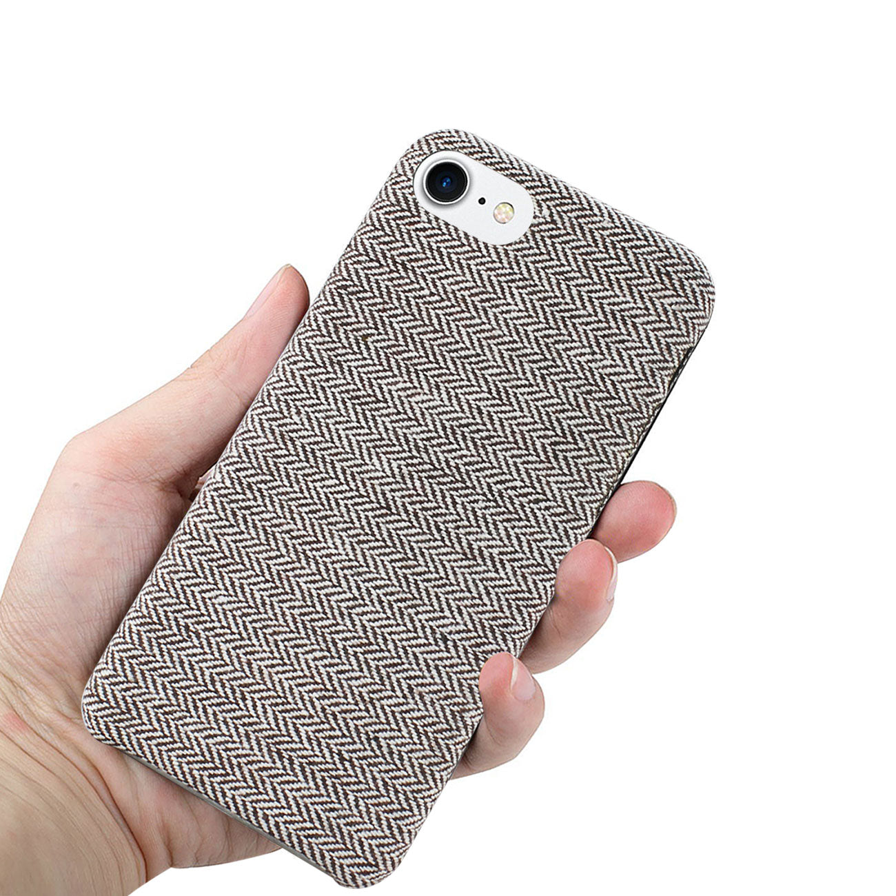 Reiko iPhone 7/8/SE2 HERRINGBONE FABRIC IN DARK GRAY