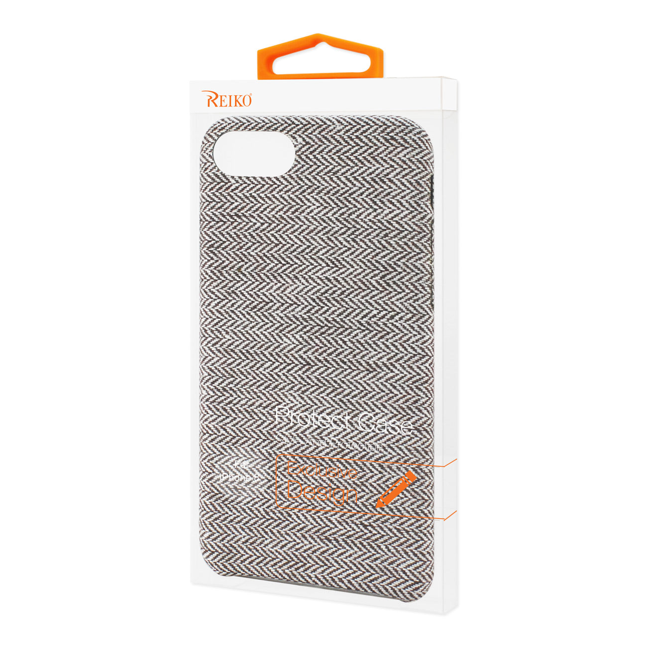 Reiko iPhone 7/8/SE2 HERRINGBONE FABRIC IN DARK GRAY