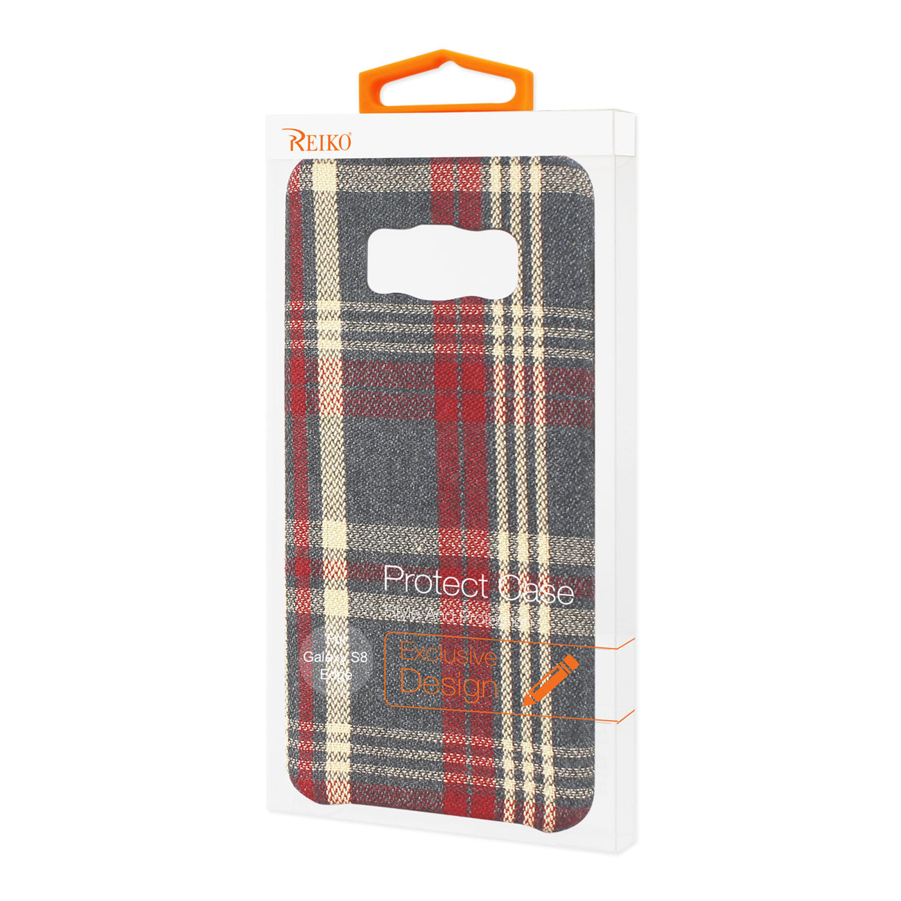 Case Checked Fabric Samsung Galaxy S8 Edge/S8 Plus Red Color