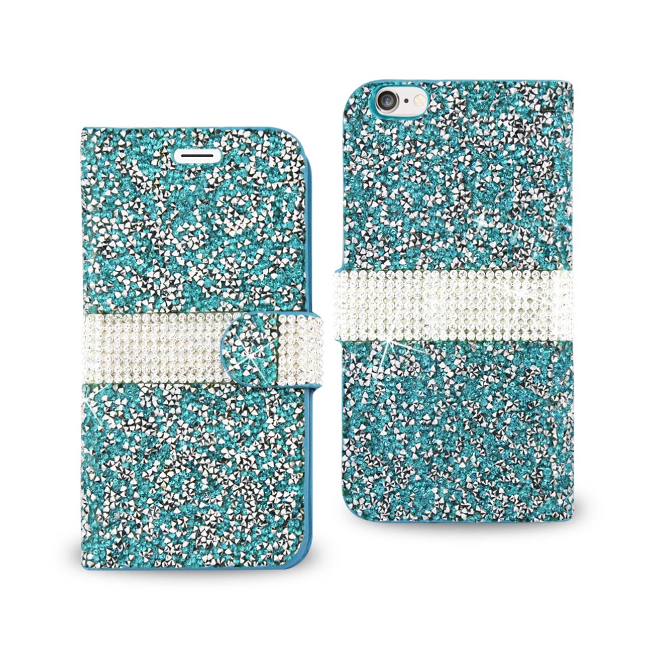 Wallet Case Diamond Rhinestone iPhone 6 Purple Color
