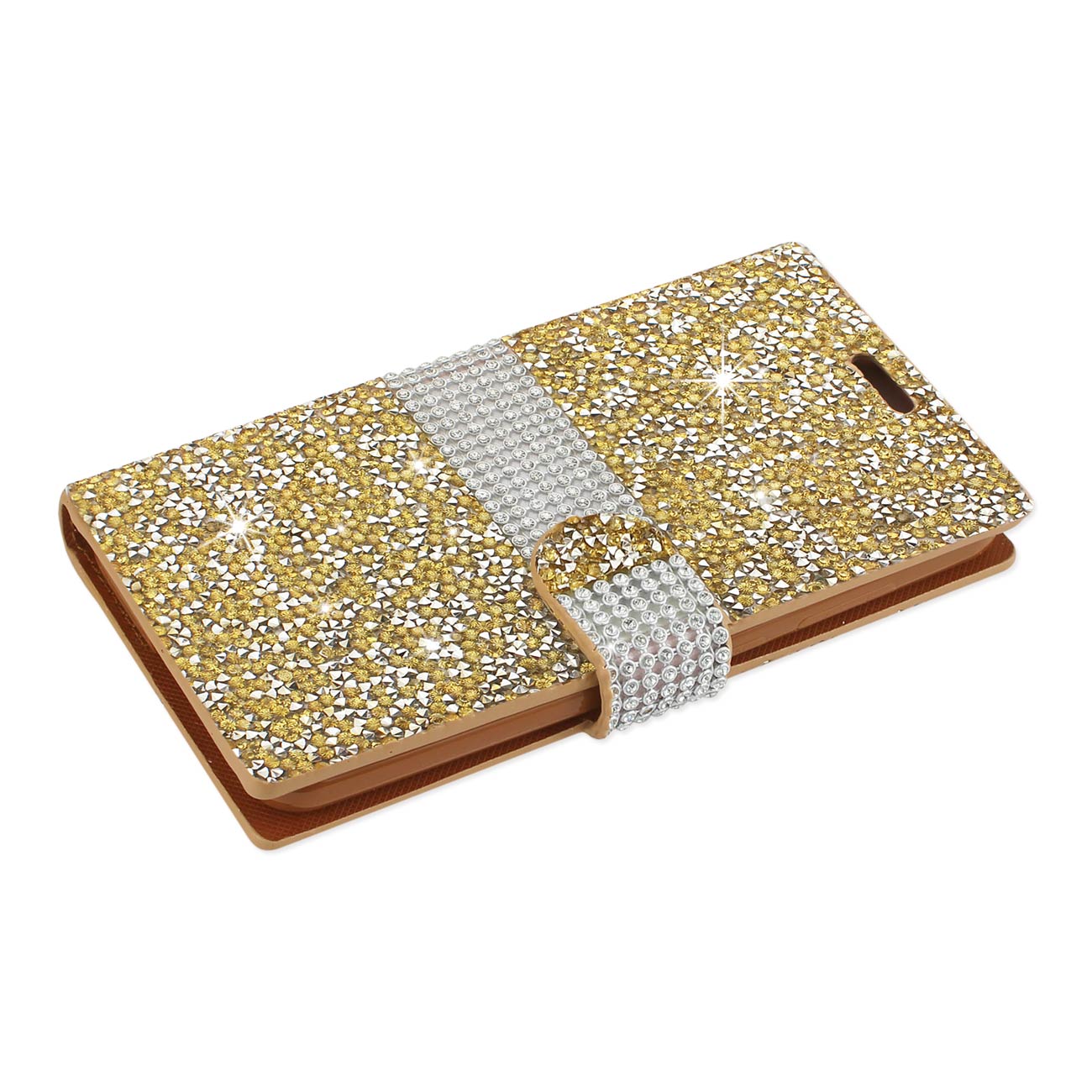 Wallet Case Diamond Rhinestone LG G6 Gold Color