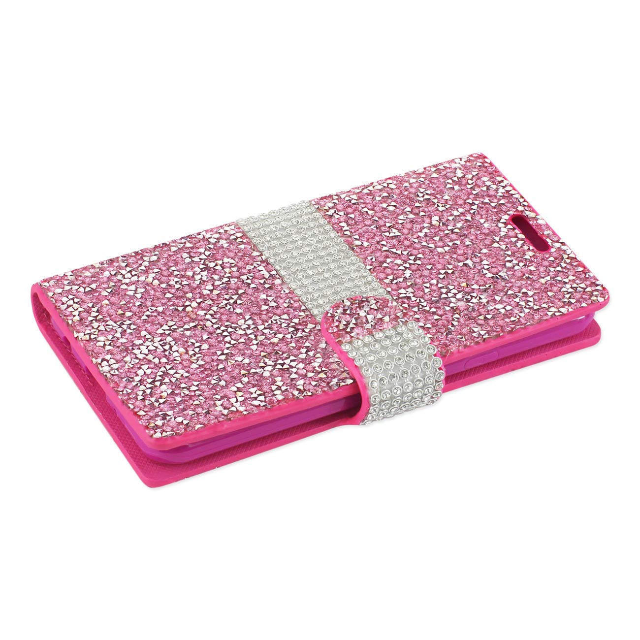 Wallet Case Diamond Rhinestone LG X Power/ K6 Pink Color