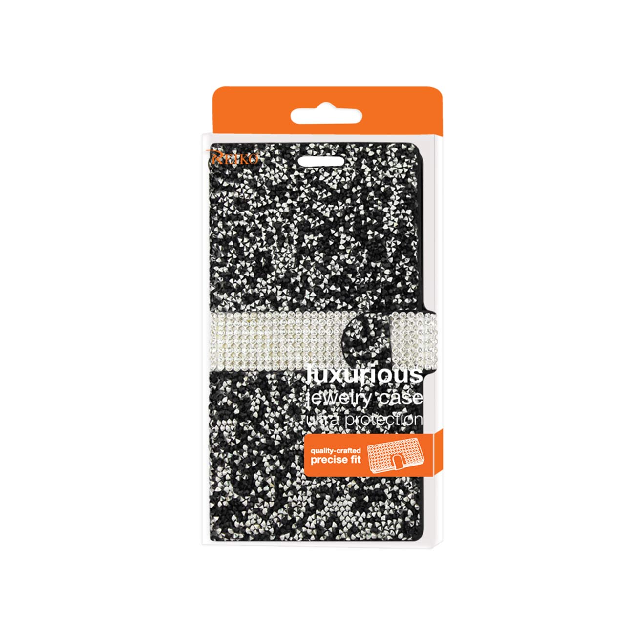 Wallet Case Diamond Rhinestone LG V10 Black Color