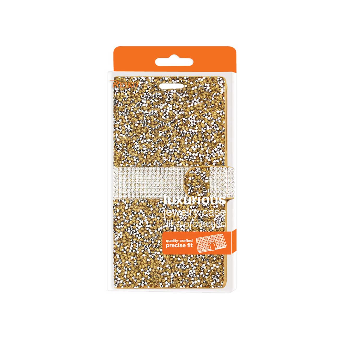 Wallet Case Diamond Rhinestone LG V10 Gold Color