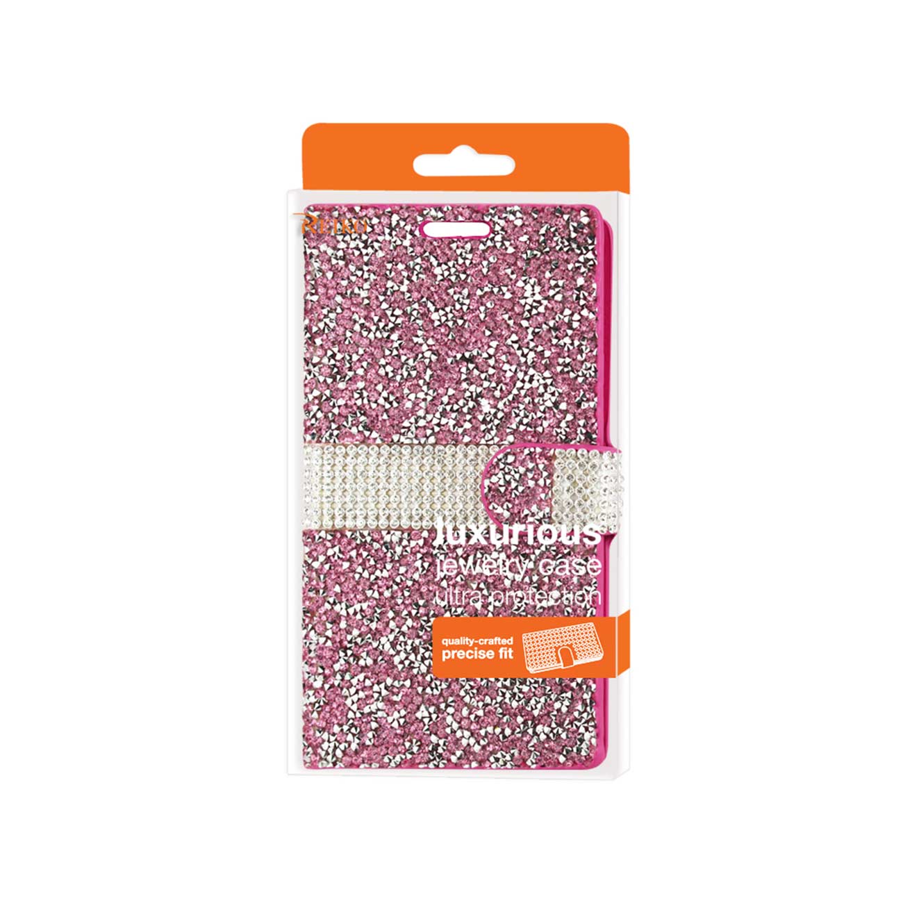 Wallet Case Diamond Rhinestone LG V10 Pink Color