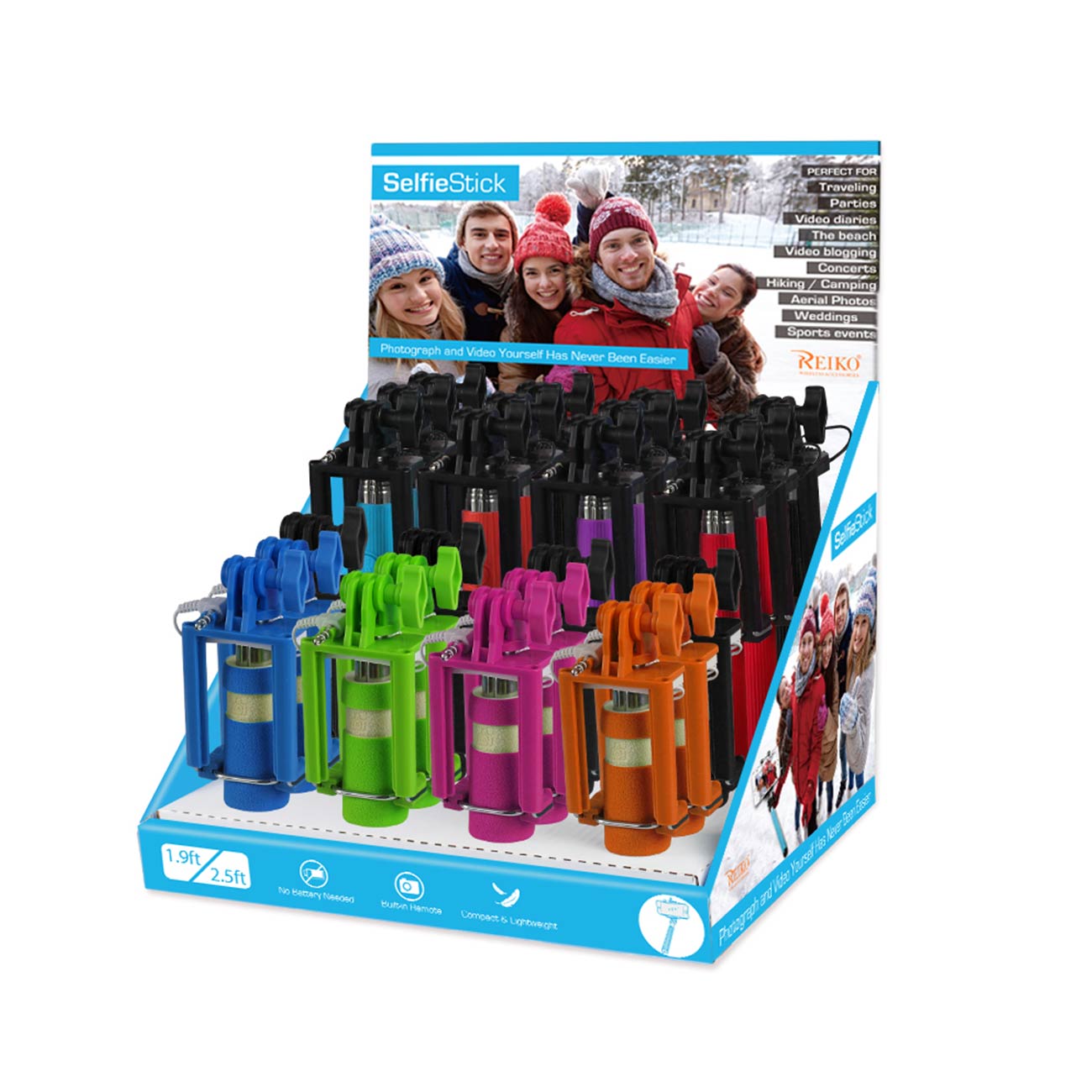 Monopod Wired Display For 3.5mm (Come With 24Pcs Monopod)