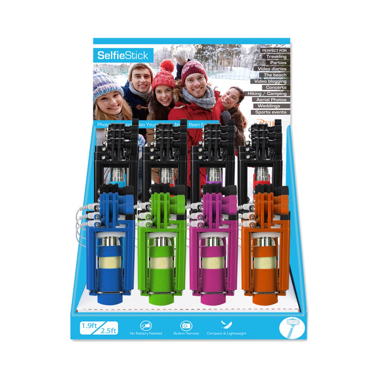 Monopod Wired Display For 3.5mm (Come With 24Pcs Monopod)