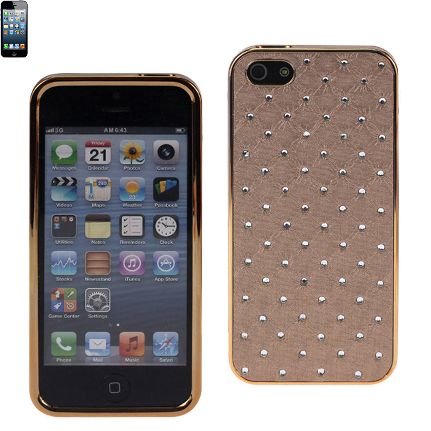 Case Jewelry Diamond Studs iPhone 5/ 5S/ SE Light Brown Color