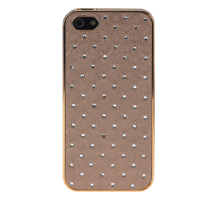 Case Jewelry Diamond Studs iPhone 5/ 5S/ SE Light Brown Color