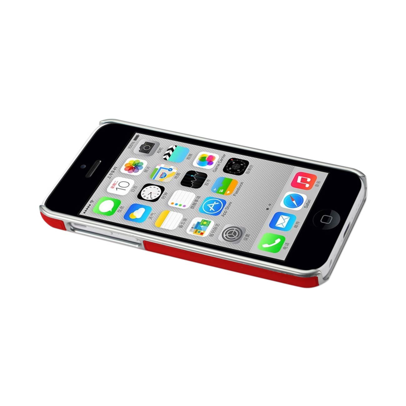 Case Bubble Metal Plated iPhone SE/ 5S/ 5 Red Color