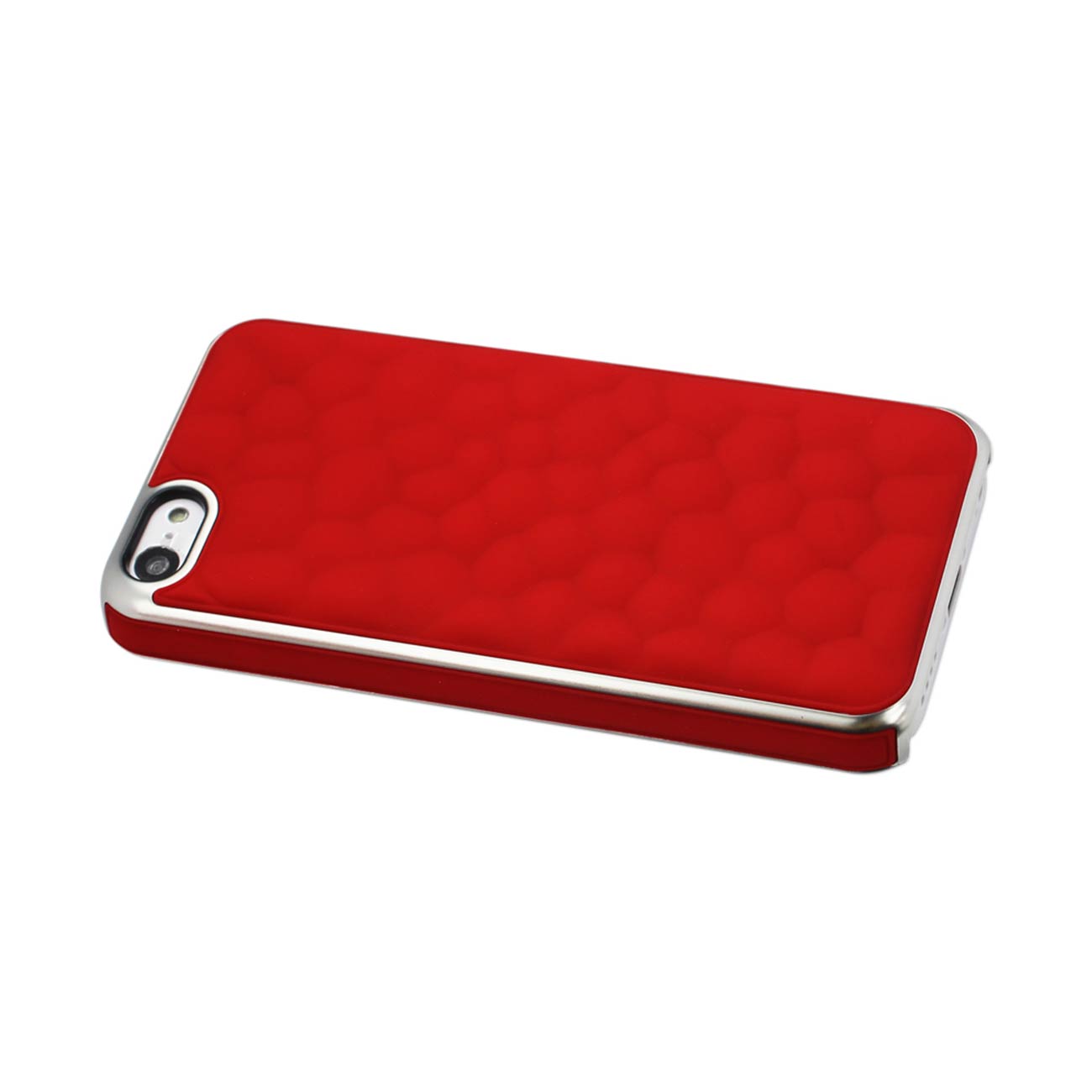 Case Bubble Metal Plated iPhone SE/ 5S/ 5 Red Color