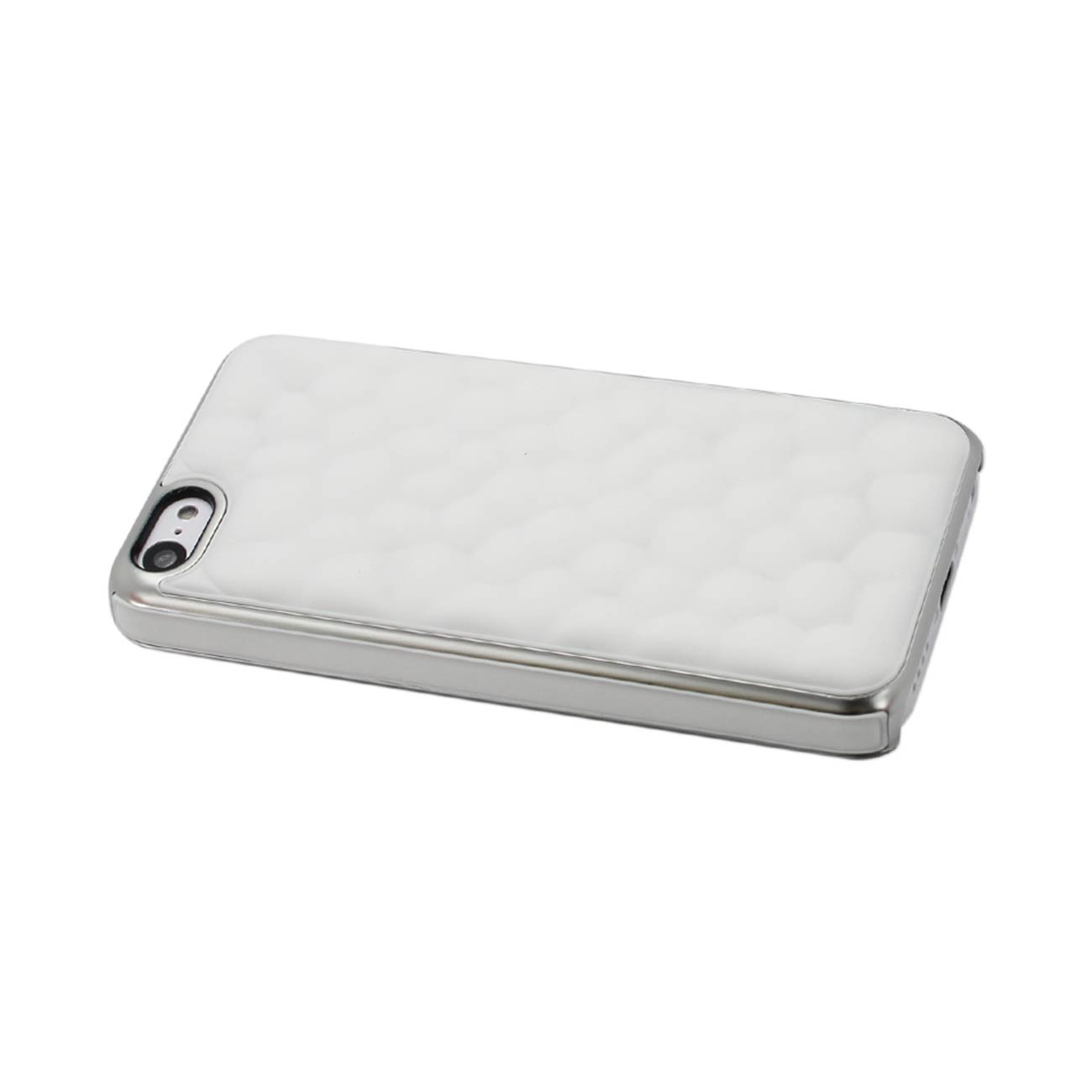 Case Bubble Metal Plated iPhone SE/ 5S/ 5 White Color