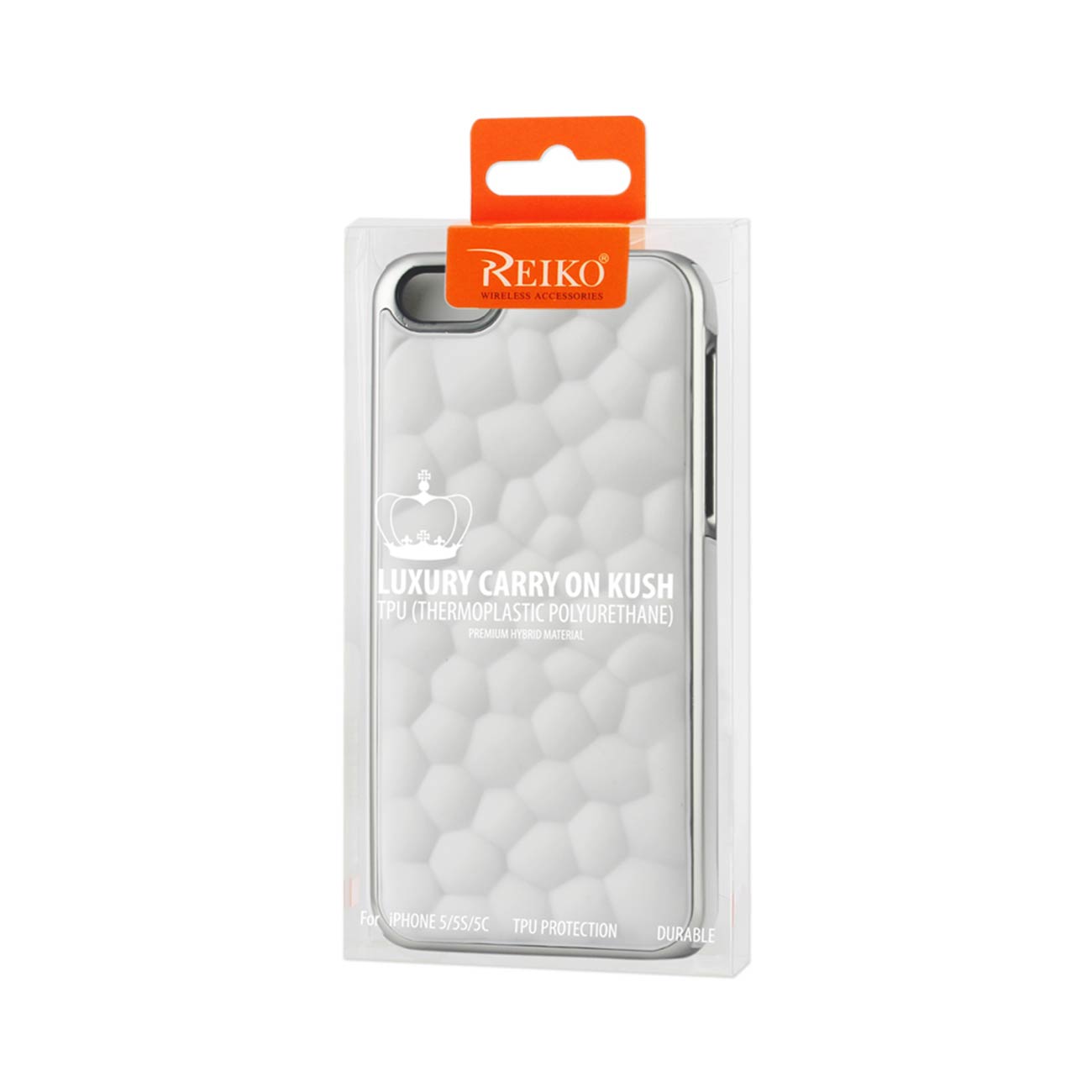 Case Bubble Metal Plated iPhone SE/ 5S/ 5 White Color