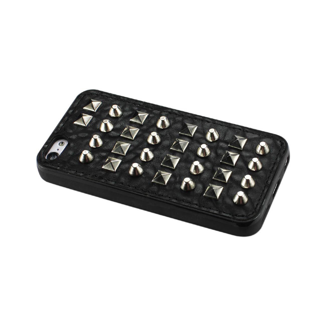 iPhone 5C Sphere And Rhombus Studded Case In Black