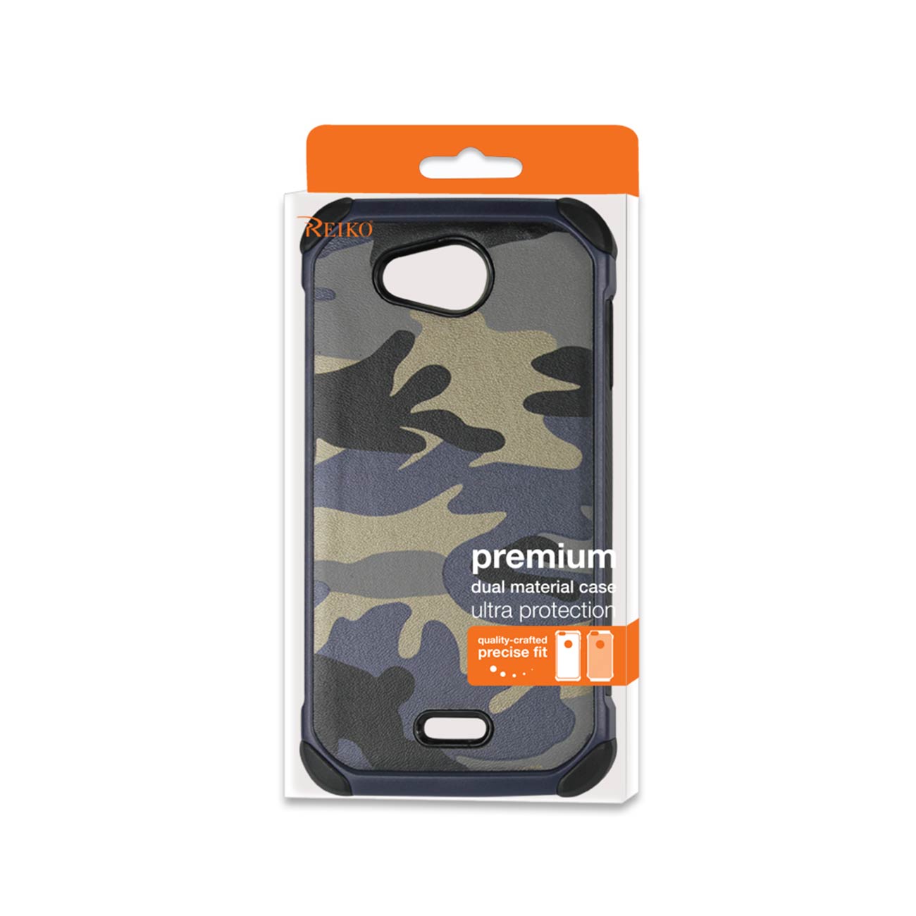 Kyocera Hydro Wave Hybrid Leather Camouflage Case In Army Navy