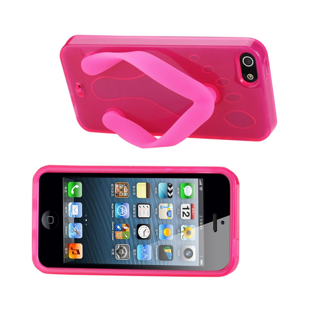 Case Silicone Slipper Sandal iPhone SE/ 5S/ 5 Pink Color