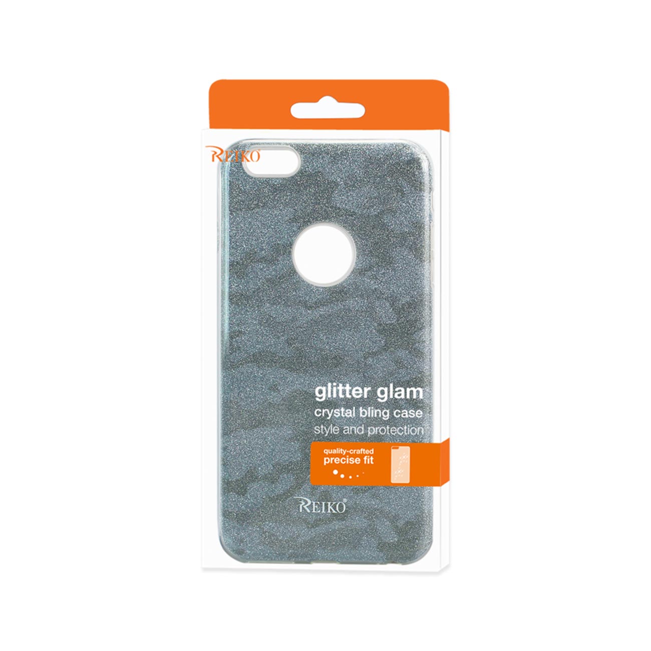 Case Hybrid Shine Glitter Shimmer iPhone 6 Plus/ 6S Plus Camouflage Blue Color