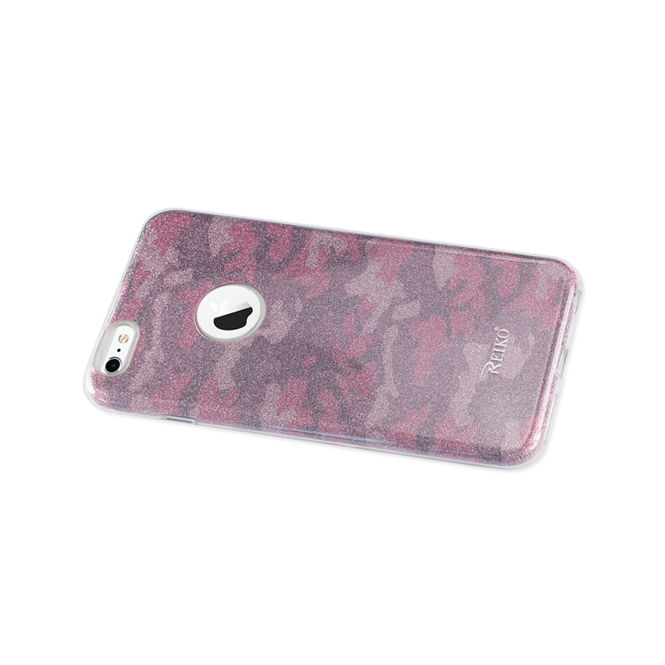 Case Hybrid Shine Glitter Shimmer iPhone 6 Plus/ 6S Plus Camouflage Hot Pink Color