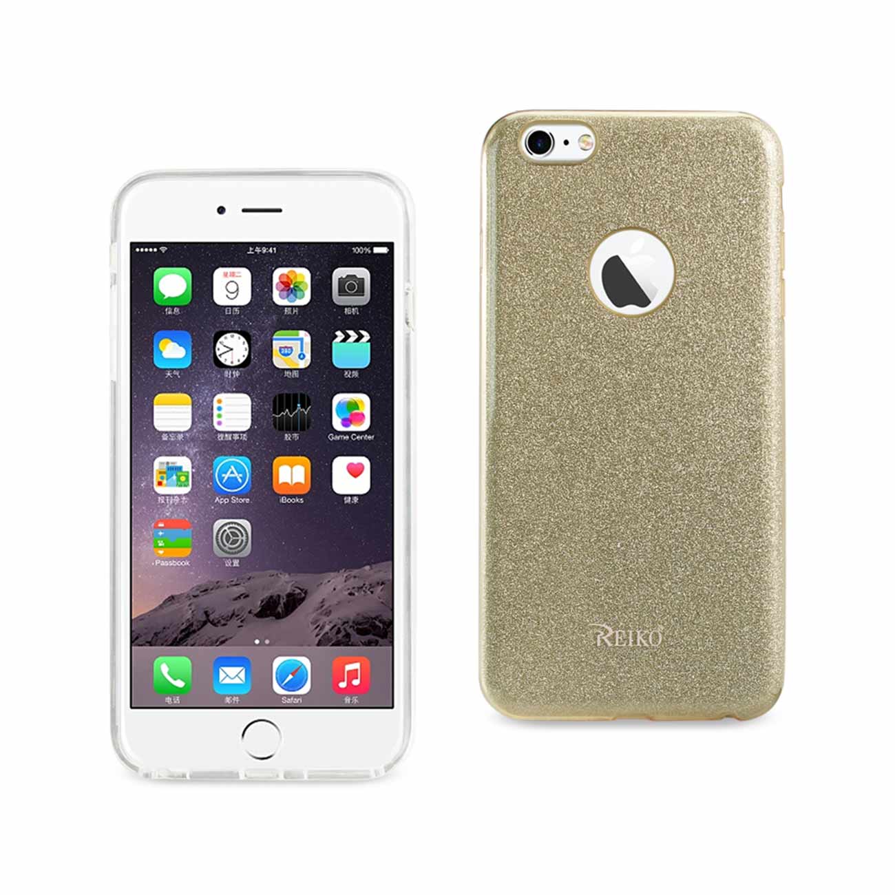 Case Hybrid Shine Glitter Shimmer iPhone 6 Plus/ 6S Plus Gold Color