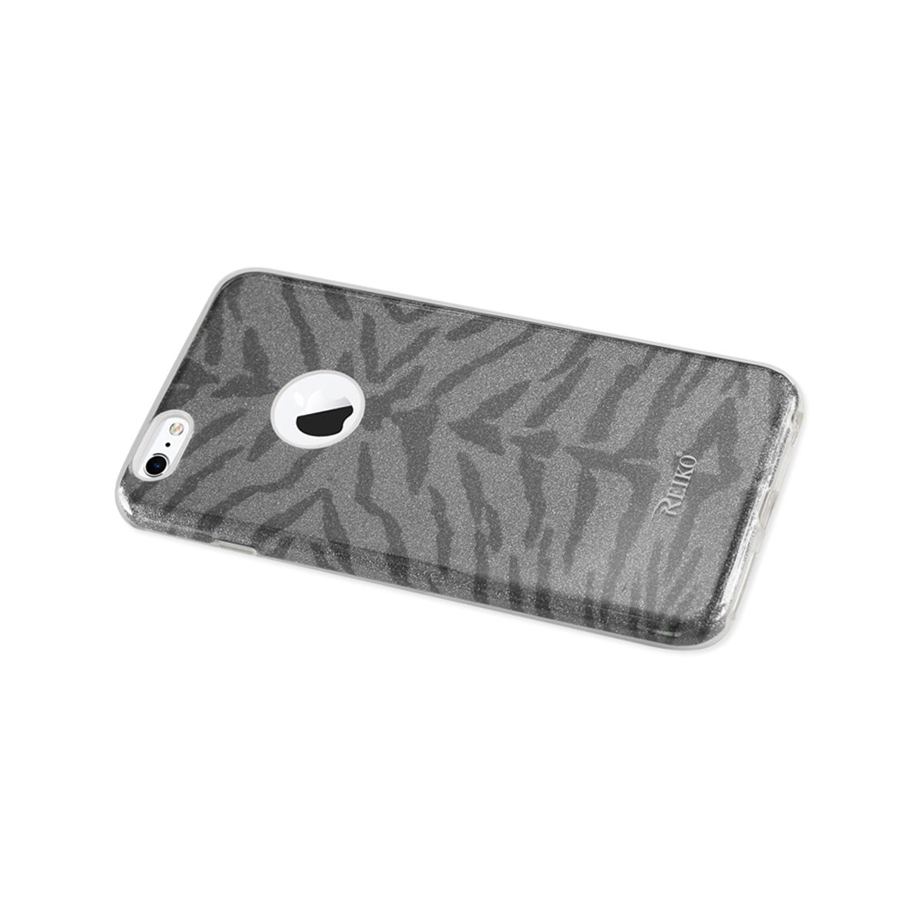 Case Hybrid Shine Glitter Shimmer Tiger Stripe iPhone 6 Plus/ 6S Plus Gray Color