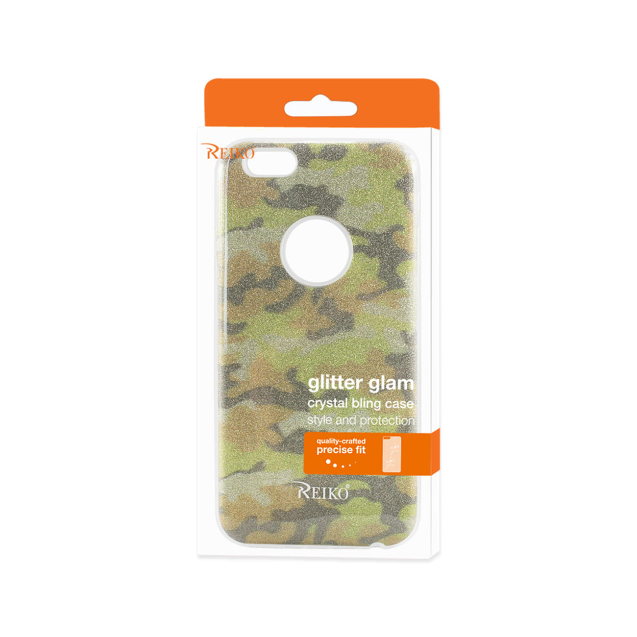 Case Hybrid Shine Glitter Shimmer Camouflage iPhone 6/ 6S Yellow Color