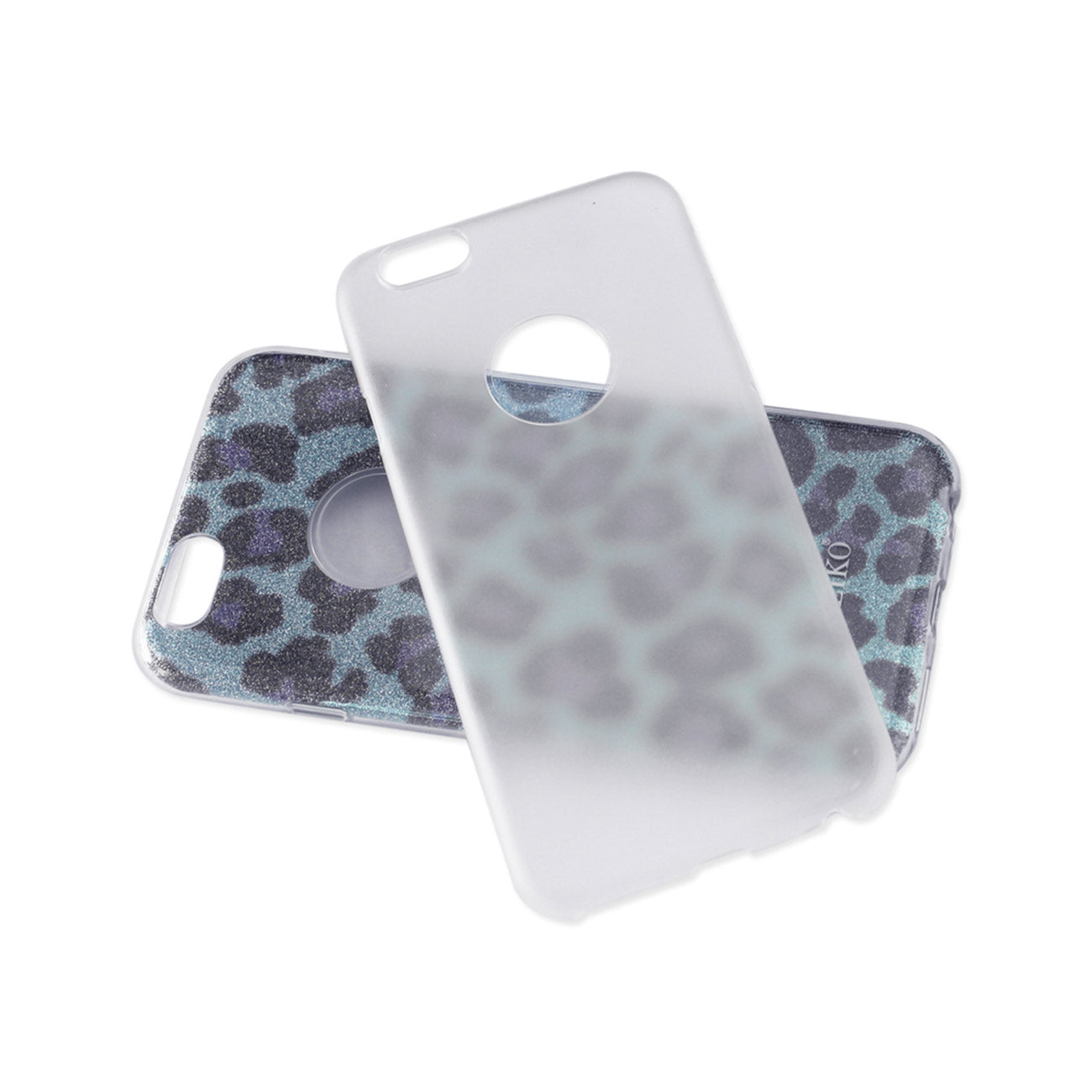 Case Hybrid Shine Glitter Shimmer Camouflage iPhone 6/ 6S Blue Color