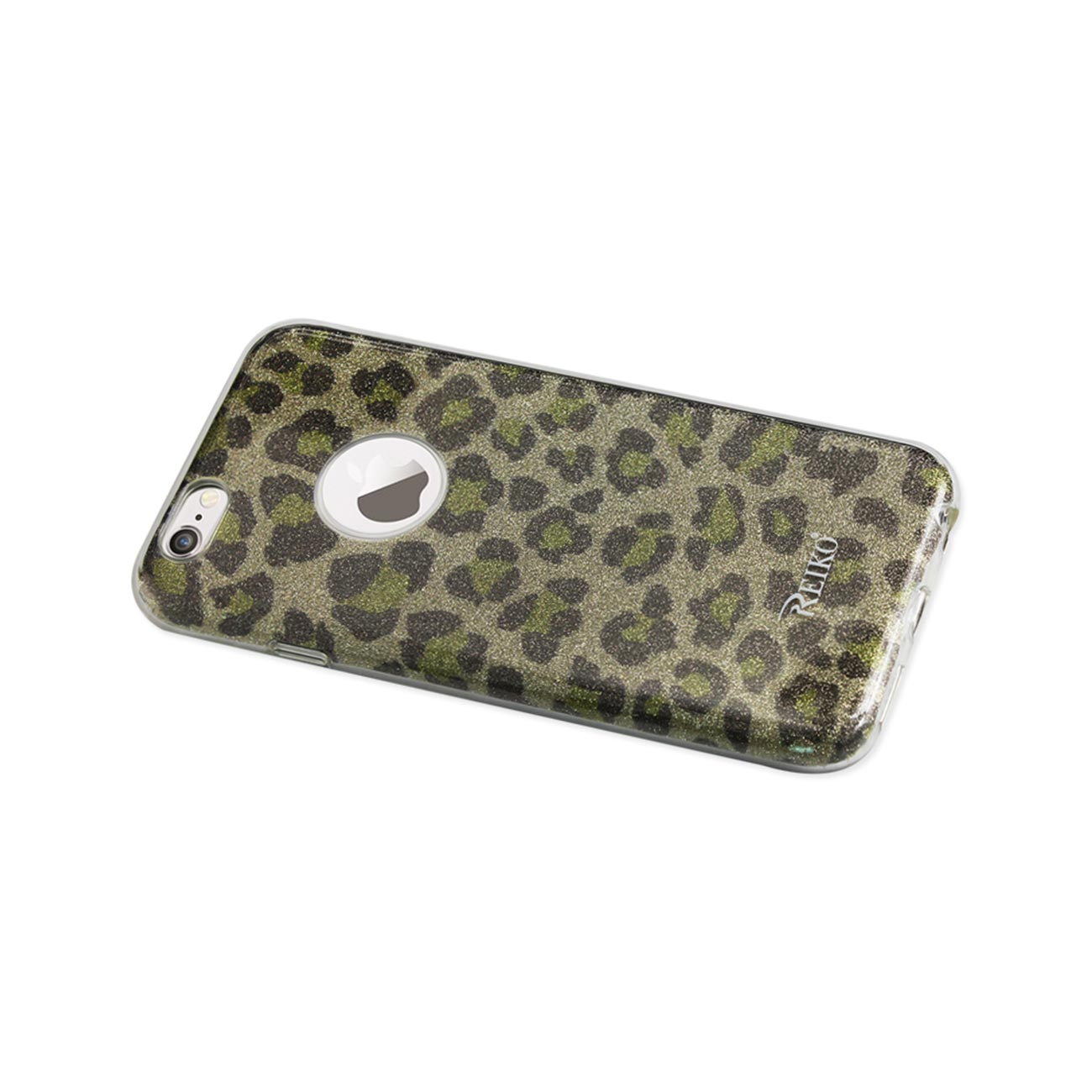 Case Hybrid Shine Glitter Shimmer Leopard iPhone 6/ 6S Gold Color