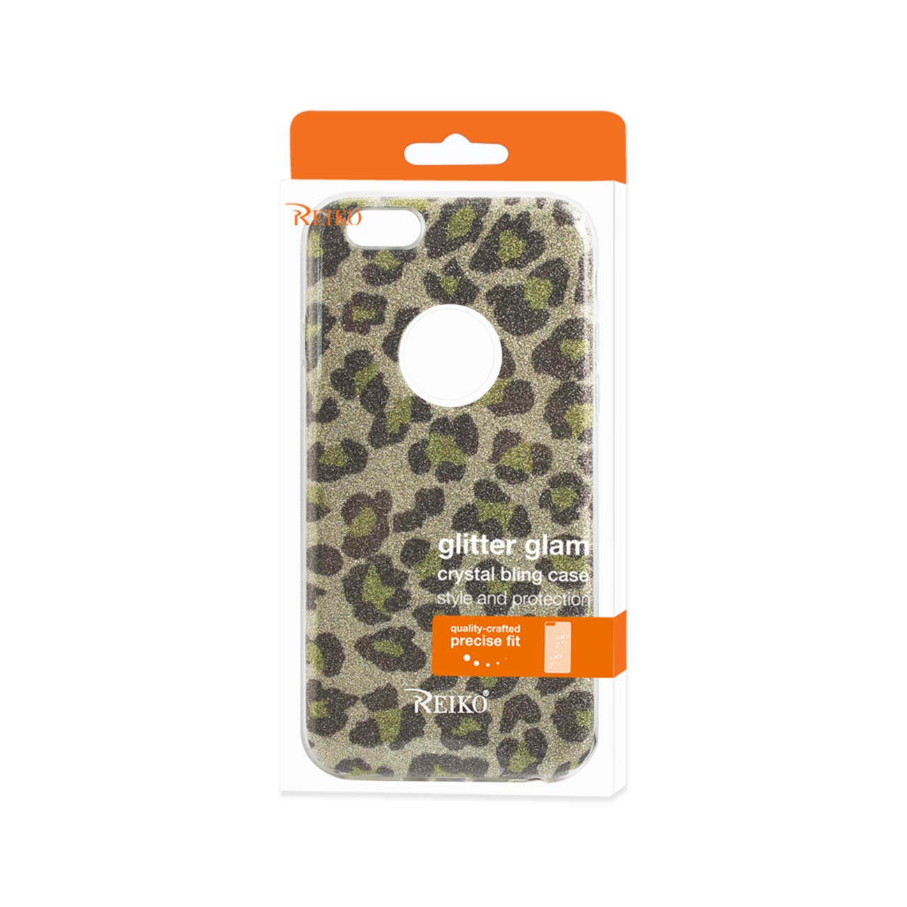 Case Hybrid Shine Glitter Shimmer Leopard iPhone 6/ 6S Gold Color