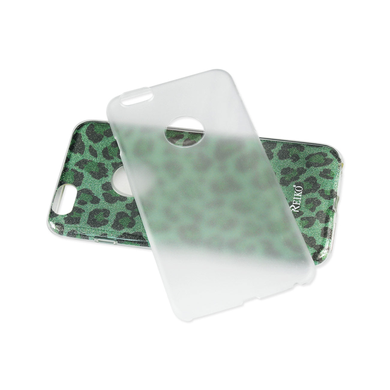 Case Hybrid Shine Glitter Shimmer Leopard iPhone 6/ 6S Green Color