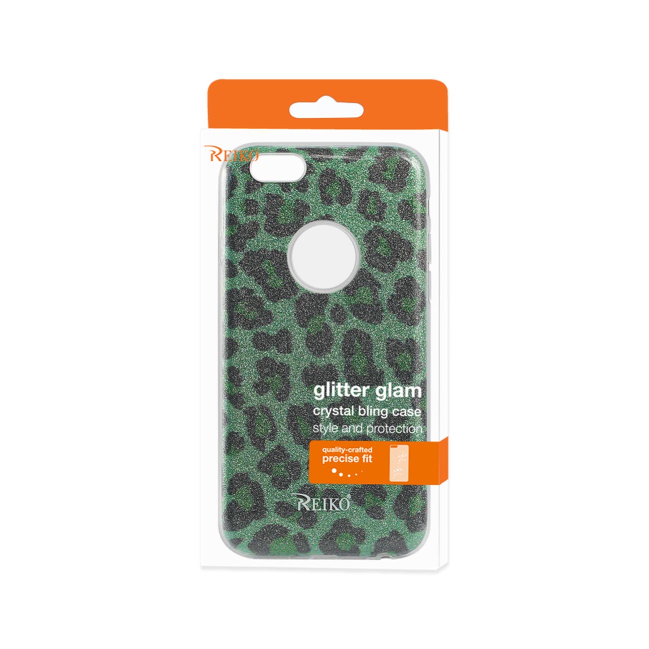 Case Hybrid Shine Glitter Shimmer Leopard iPhone 6/ 6S Green Color