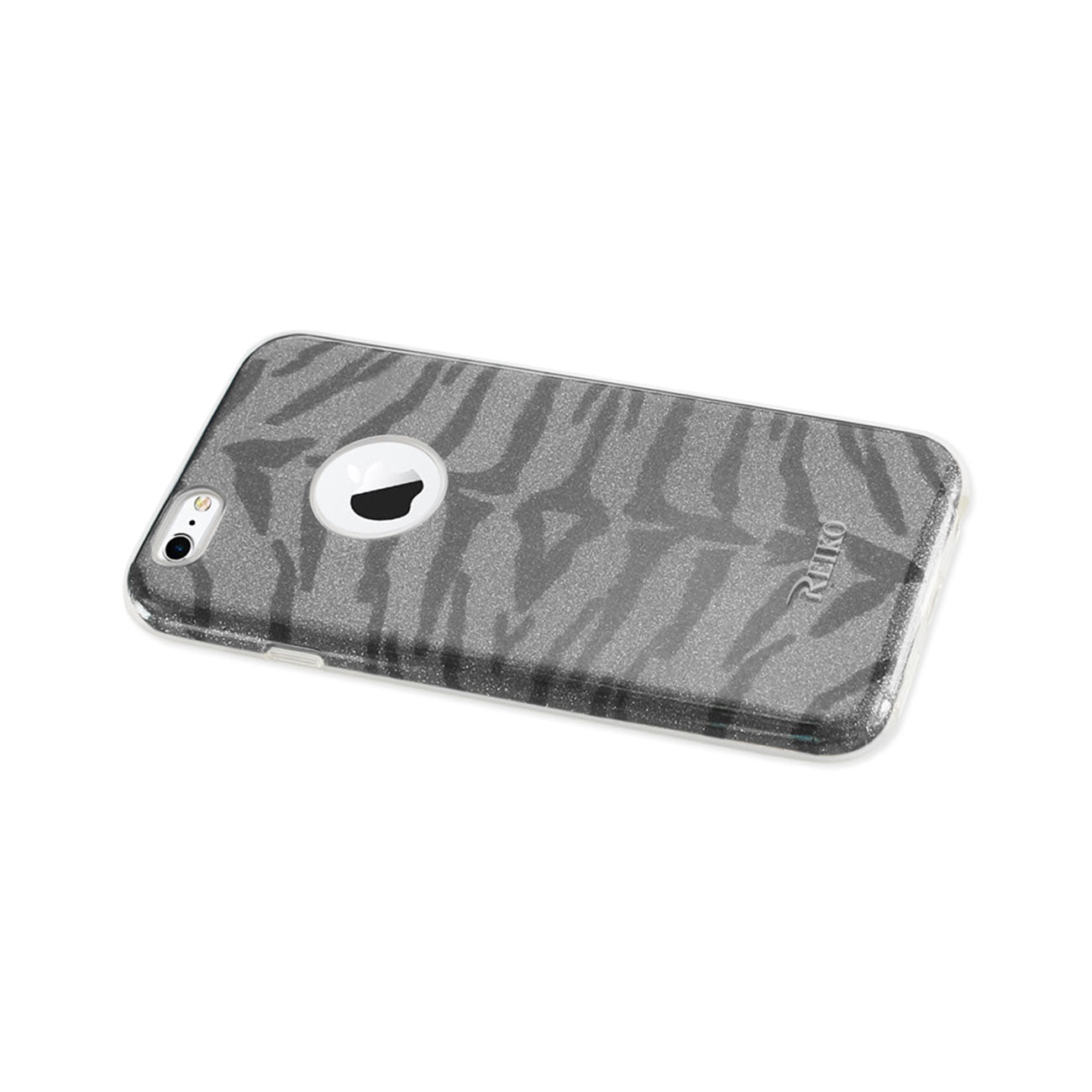 Case Hybrid Shine Glitter Shimmer Tiger Stripe iPhone 6/ 6S Gray Color