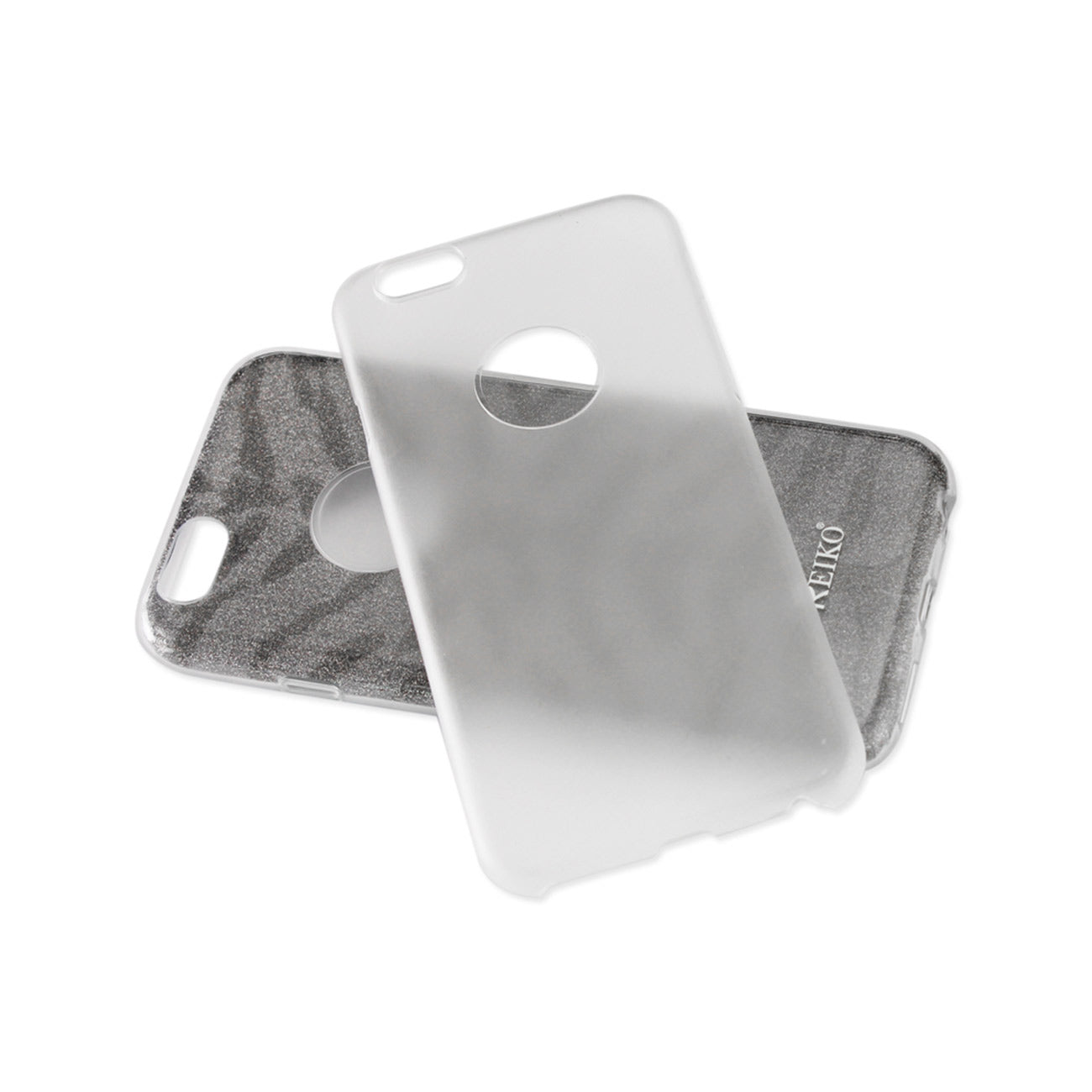 Case Hybrid Shine Glitter Shimmer Tiger Stripe iPhone 6/ 6S Gray Color