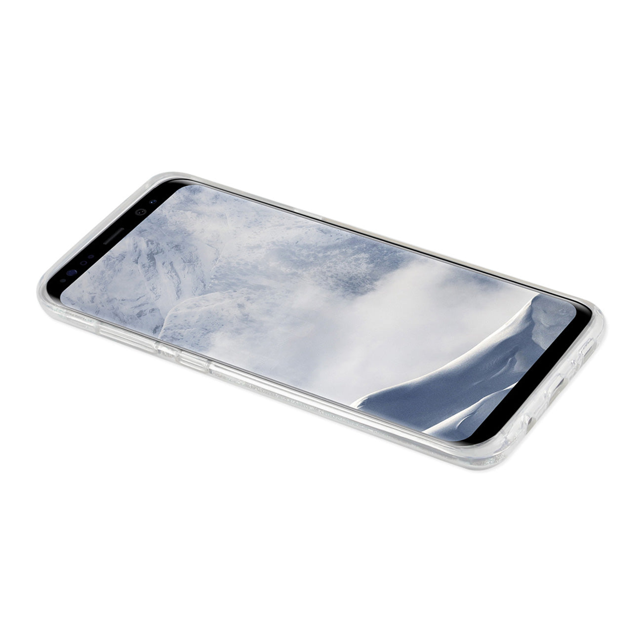 Case Hybrid Shine Glitter Shimmer Samsung Galaxy S8 Edge / S8 Plus Silver Color