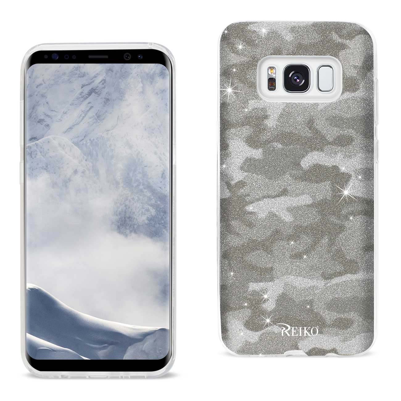 Case Hybrid Shine Glitter Shimmer Camouflage Samsung Galaxy S8/ SM Brown Color