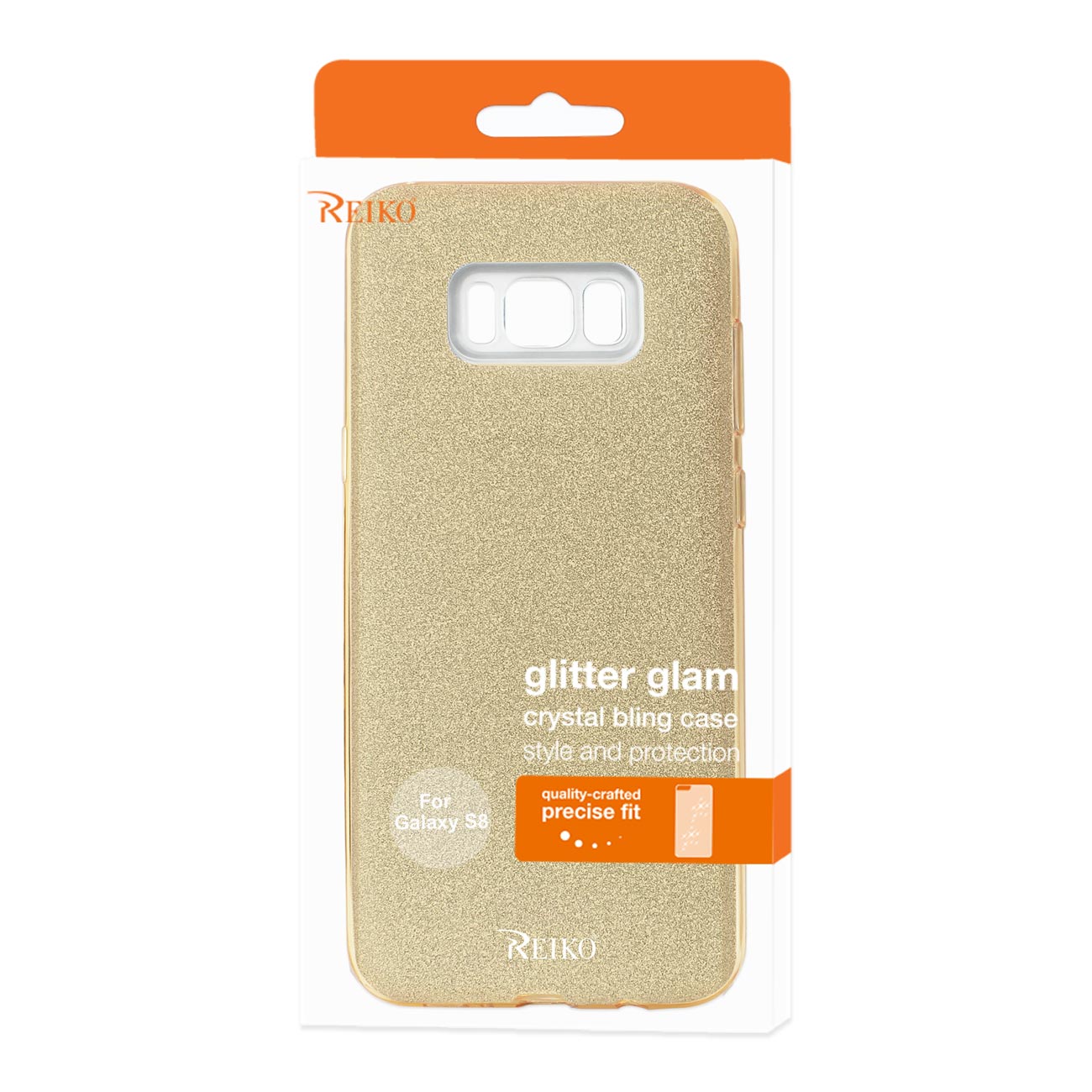 Case Hybrid Shine Glitter Shimmer Leopard Samsung Galaxy S8/ SM Gold Color