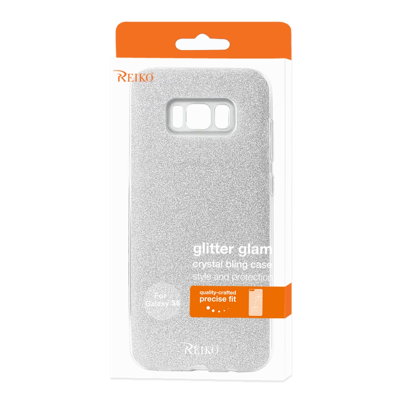 Case Hybrid Shine Glitter Shimmer Leopard Samsung Galaxy S8/ SM Silver Color
