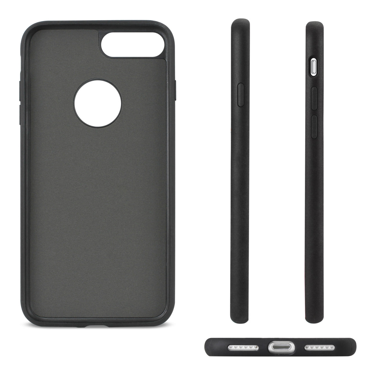 iPhone 8 Plus/ 7 Plus Rugged Texture TPU Protective Cover In Yellow