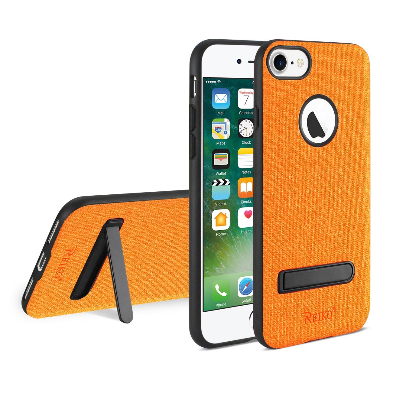 iPhone 7/8/SE2 DENIM TEXTURE TPU PROTECTOR COVER IN ORANGE