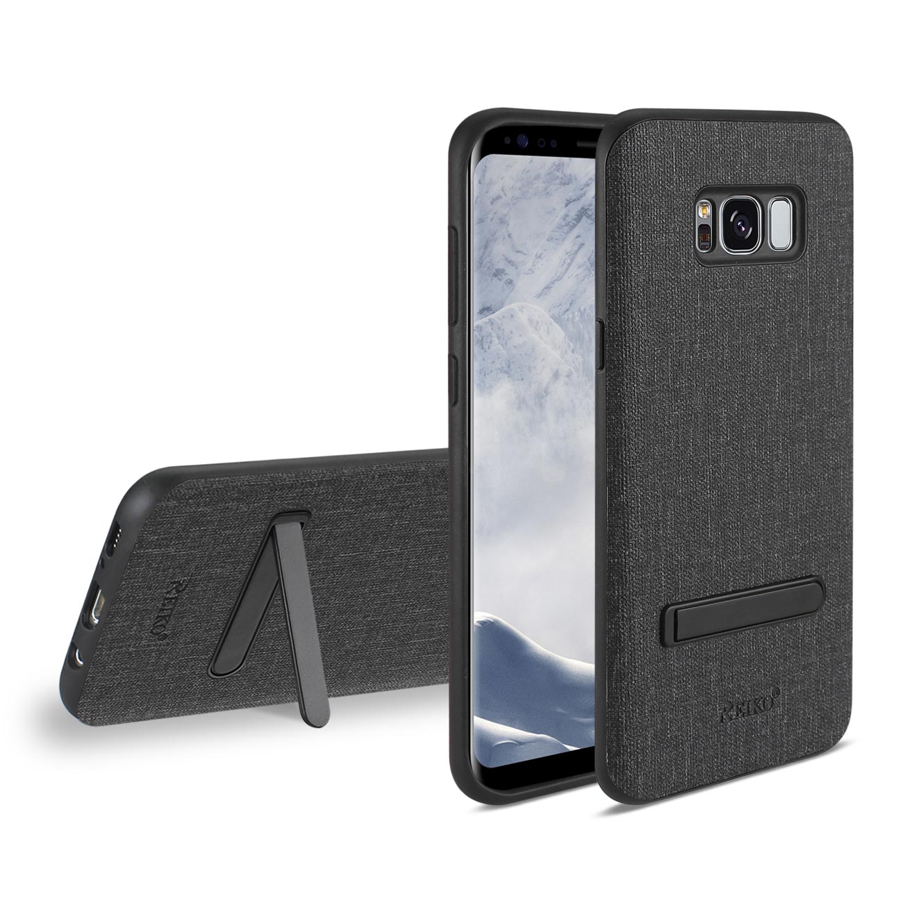 Samsung Galaxy S8/ SM Denim Texture TPU Protector Cover In Black