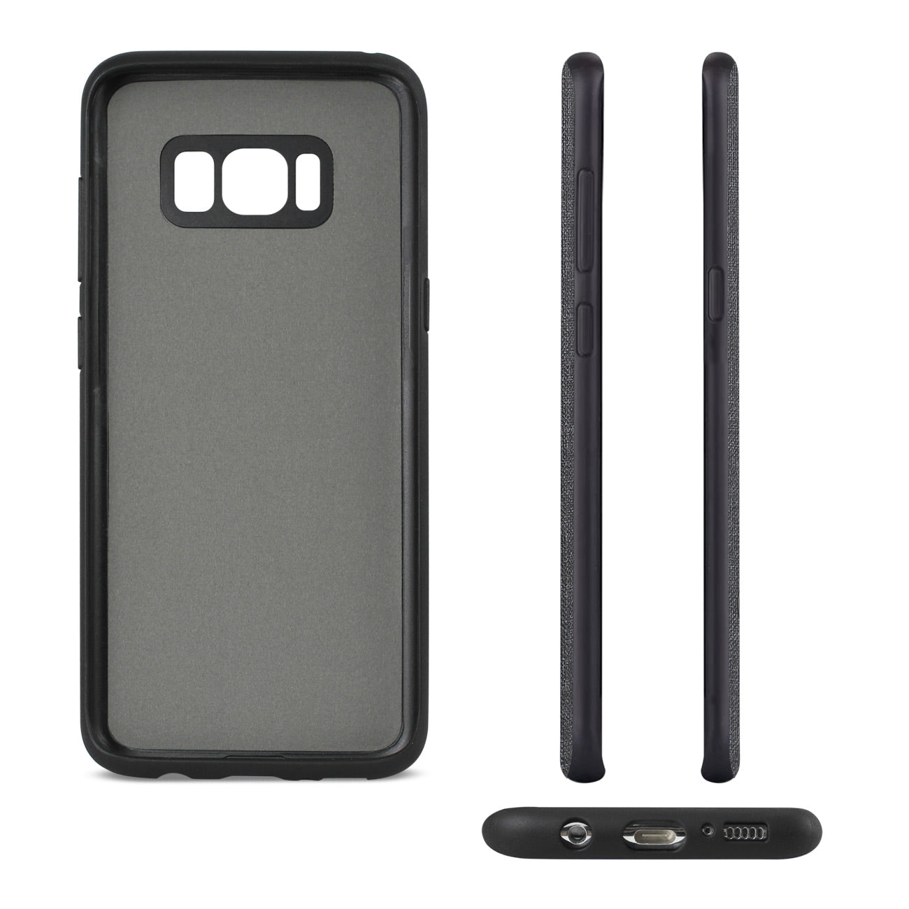 Samsung Galaxy S8/ SM Denim Texture TPU Protector Cover In Black