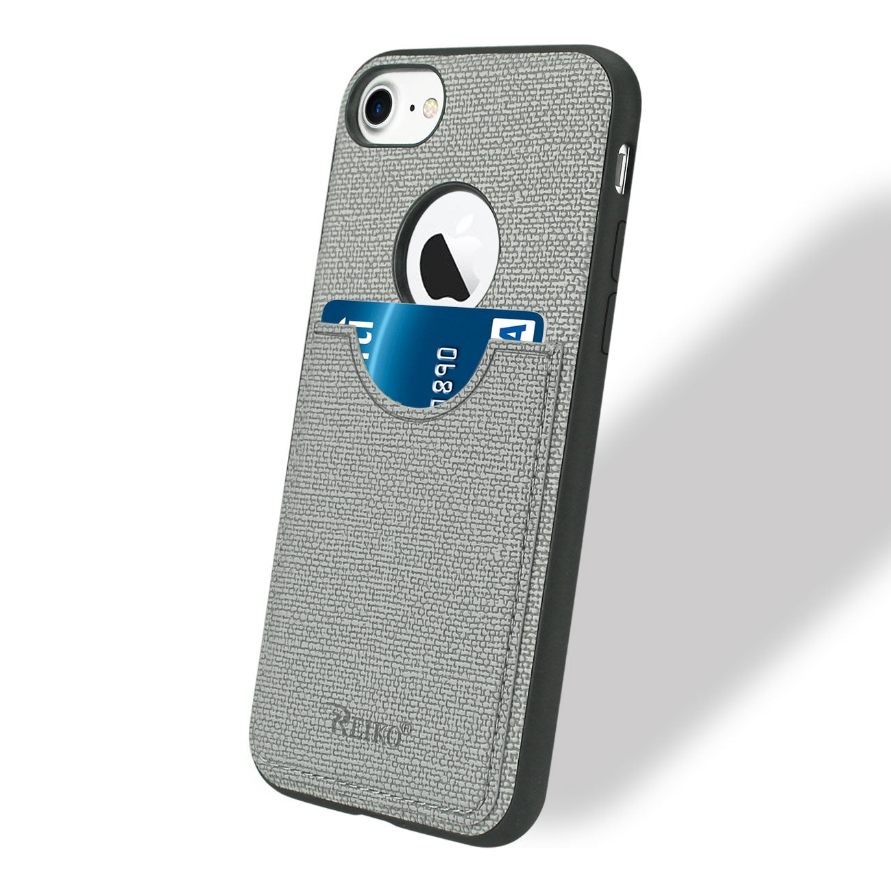 Cover Protector Texture Anti-Slip Card Slot iPhone 7/ 8/ SE2 Gray Color