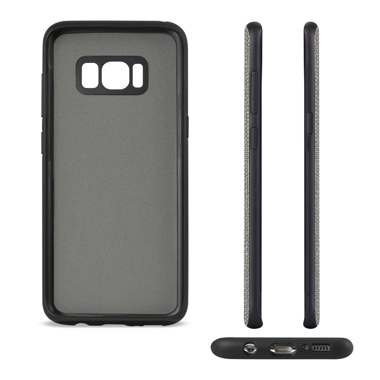 Samsung Galaxy S8/ SM Anti-Slip Texture Protective Cover With Card Slot In Gray